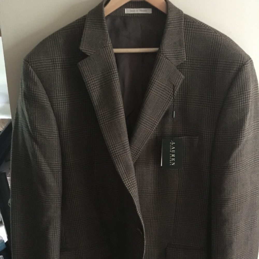 Ralph Lauren Light Brown Checked Sport Coat